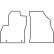 Car mats Velor suitable for Peugeot Bipper 2008- (only for), Thumbnail 6
