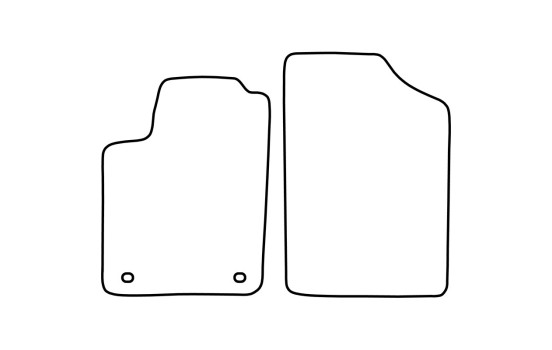 Car mats Velor suitable for Peugeot Partner 1997-2005 (only for), Image 6
