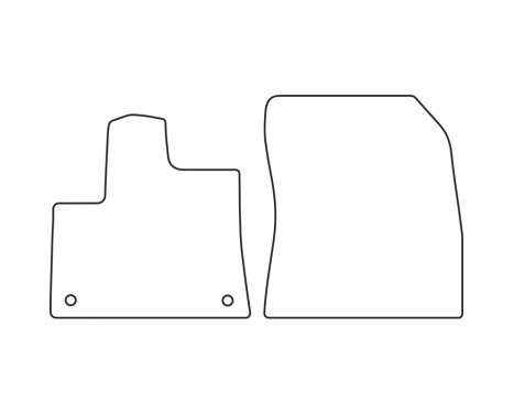 Car mats Velor suitable for Peugeot Partner (Furgon) 2018- / Opel Combo E Cargo 2018- / CitroÃ, Image 2