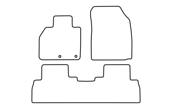 Car mats Velor suitable for Renault Scenic 2009-2015 (+ compartments), Image 6