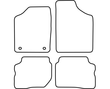 Car mats Velor suitable for Rover 100 1990-1997, Image 6
