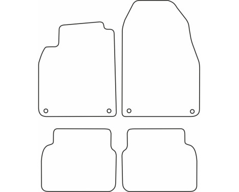Car mats Velor suitable for Saab 9-3 2008-, Image 6