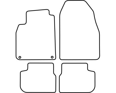 Car mats Velor suitable for Saab 9-3 convertible 2008-, Image 6