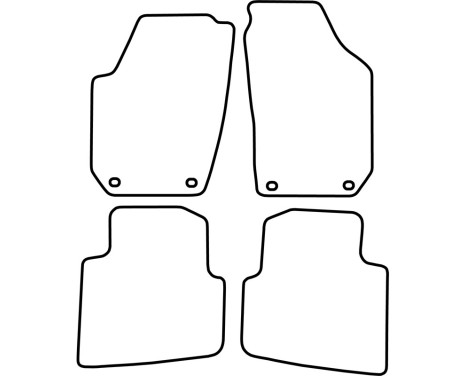Car mats Velor suitable for Skoda Roomster 2006-2015, Image 6