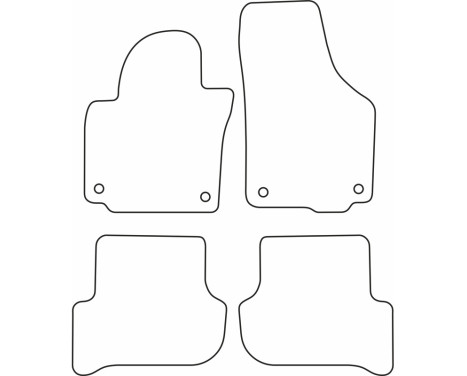 Car mats Velor suitable for Skoda Yeti 2009-2013, Image 6