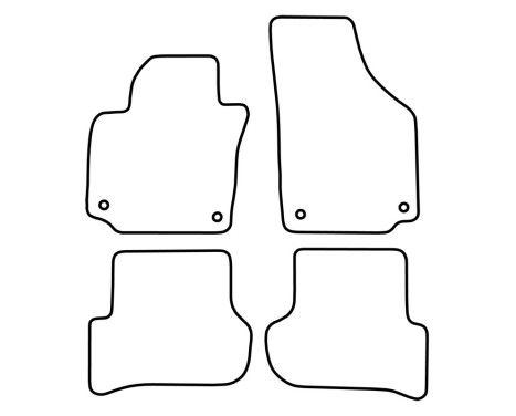 Car mats Velor suitable for Skoda Yeti 2013-, Image 6