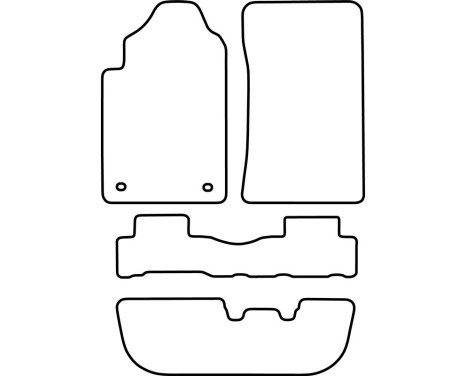 Car mats Velor suitable for Ssang Yong Rexton 2002-2009, Image 6