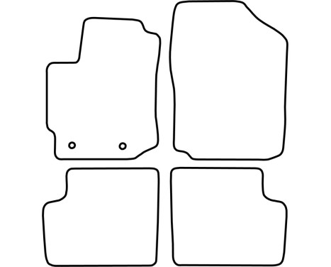 Car mats Velor suitable for Subaru Justy 2008-, Image 6