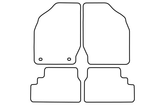 Car mats Velor suitable for Suzuki Wagon R+ 2000-2003, Image 6
