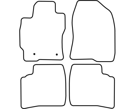 Car mats Velor suitable for Toyota Prius 200, Image 6