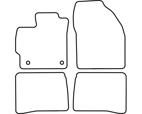 Car mats Velor suitable for Toyota Prius 2012-2016, Image 6