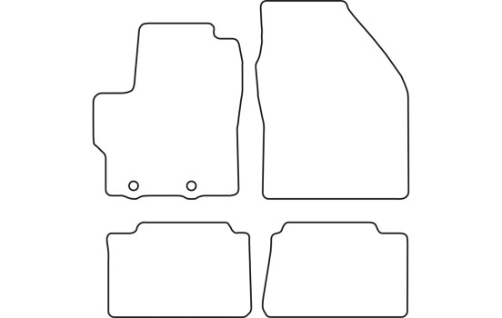 Car mats Velor suitable for Toyota Yaris IV (XP21) 2020- & Yaris Cross (MXP_) 2021-, Image 6