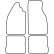 Car mats Velor suitable for Volkswagen Beetle 1973-2003, Thumbnail 6