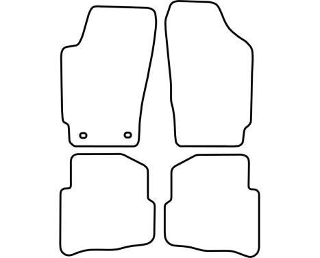 Car mats Velor suitable for Volkswagen Fox 2005-2007, Image 6