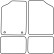 Car mats Velor suitable for Volkswagen Golf III Cabrio 1992-1998 & Golf IV Cabrio 1998-2002, Thumbnail 6