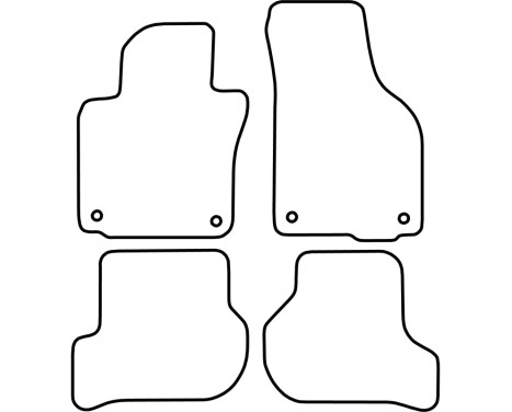 Car mats Velor suitable for Volkswagen Scirocco 2008-, Image 6