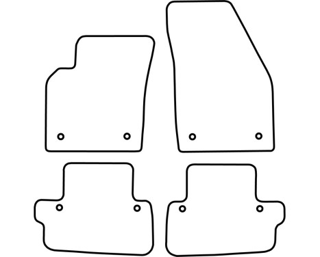 Car mats Velor suitable for Volvo C70 2006-, Image 6