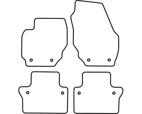 Car mats Velor suitable for Volvo S80 2006-, Image 6