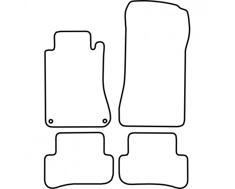 Car mats (velours) Mercedes C-Class W203 2000-2007, Image 6