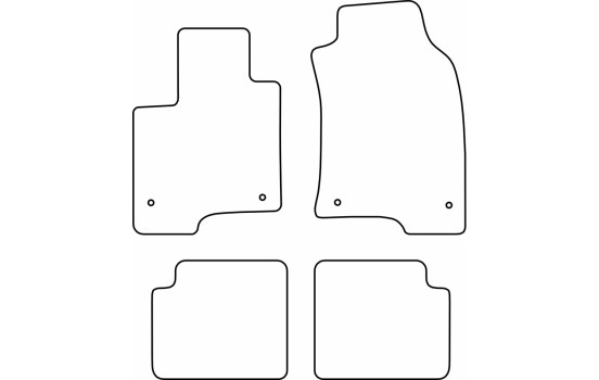 Car mats Velours suitable for Fiat Panda Hybrid 2020-, Image 6