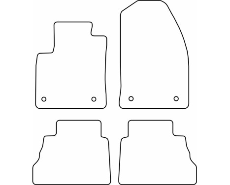 Car mats Velours suitable for Ford Tourneo Courier 2023-, Image 6
