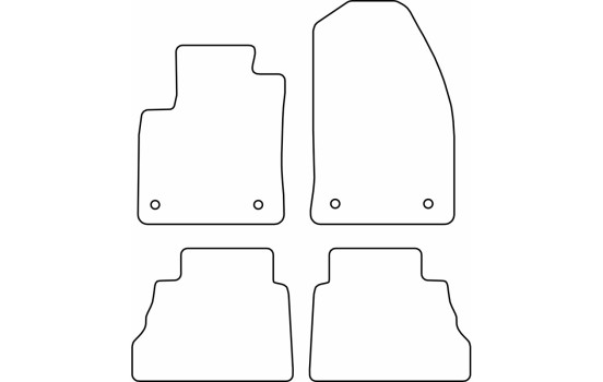 Car mats Velours suitable for Ford Tourneo Courier 2023-, Image 6