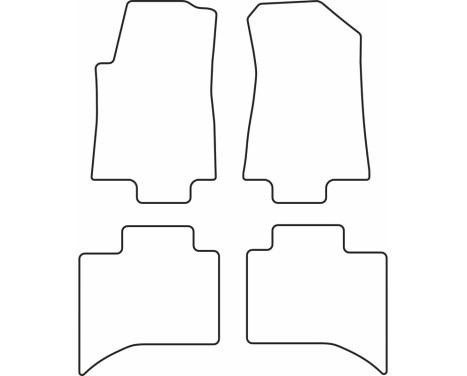 Car mats Velours suitable for Maxus ET90 Pickup 2022-, Image 6