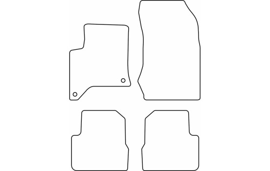 Car mats Velours suitable for Opel Corsa F Hybrid & Peugeot 208 II Hybrid 2024-, Image 6