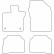 Car mats Velours suitable for Toyota Prius V (XW60) 2023-, Thumbnail 6