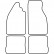 Car mats Volkswagen Beetle 1973-2003, Thumbnail 2