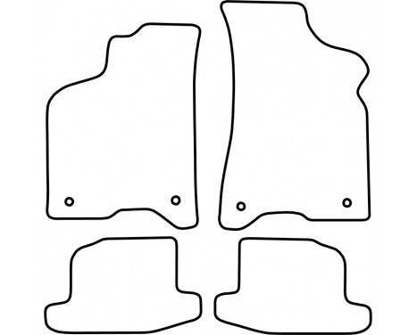 Car Mats Volkswagen Lupo from 2004 excl. 3L, Image 2