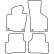 Car Mats Volkswagen Passat 2005-2007 (velours), Thumbnail 6