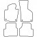 Car Mats Volkswagen Passat from 2007- incl. CC, Thumbnail 2