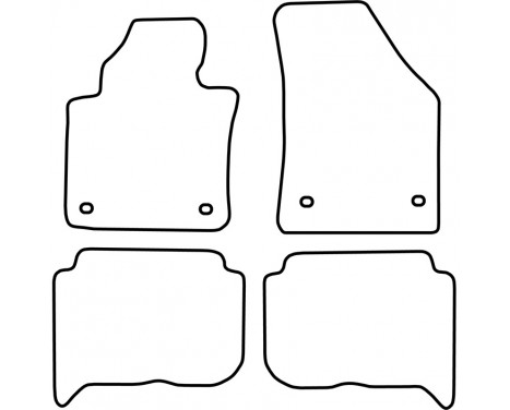 Car Mats Volkswagen Touran 2003-2007 (5 Persons), Image 2