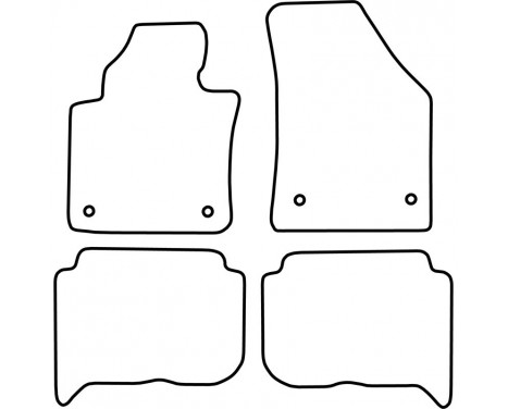 Car Mats Volkswagen Touran 2007-2015 (5-Persons) (Velours), Image 6