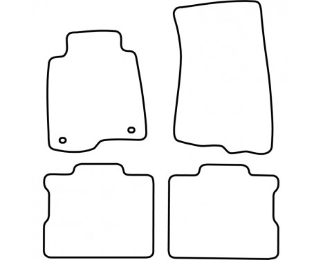 Car Mats Volvo 200 series 1974-1993 4-parts, Image 2