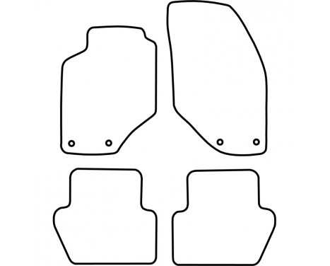 Car Mats Volvo 850 s erie 1991-1997 4-parts, Image 3