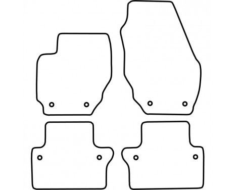 Car Mats Volvo V70 & XC70 2008- (velor), Image 6