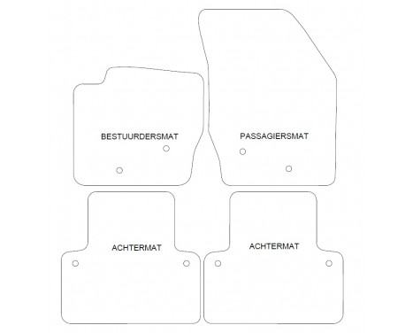 Car Mats Volvo XC90 2003- 4-parts, Image 2