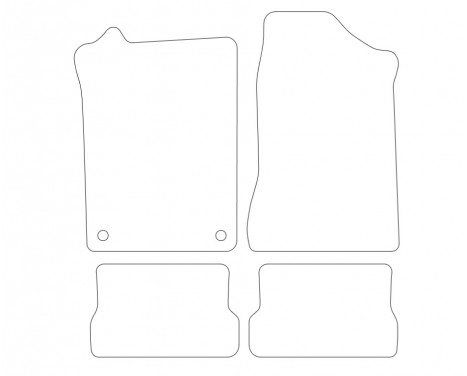 Car Mats VW Corrado 1988-1995 4-parts, Image 6