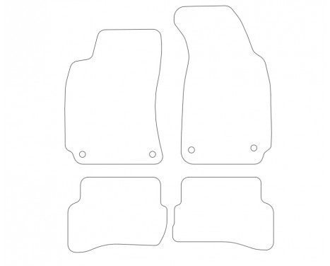Car Mats VW Passat B5 2004-2005 4-part, Image 2