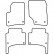 Car Mats VW Touareg 2004-2009 4-part, Thumbnail 2