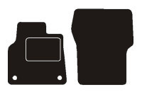 Front car mats suitable for Citroen Jumpy / Spacetourer 2016 -