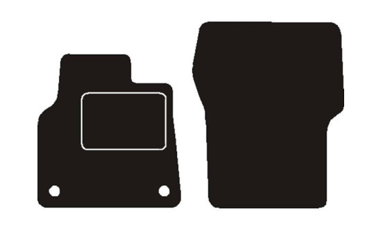 Front car mats suitable for Citroen Jumpy / Spacetourer 2016 -