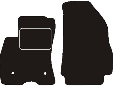 Front car mats suitable for Fiat Doblo Cargo 2015 -