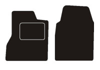 Front car mats suitable for Fiat Ducato 2006 -