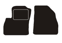 Front car mats suitable for Fiat Qubo 2008 -