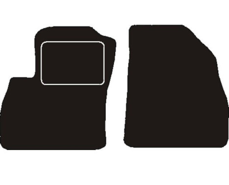 Front car mats suitable for Fiat Qubo 2008 -