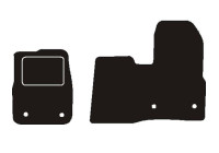 Front car mats suitable for Ford Transit Custom 2016 - 2019