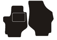 Front car mats suitable for Hyundai Trajet 2000 - 2008